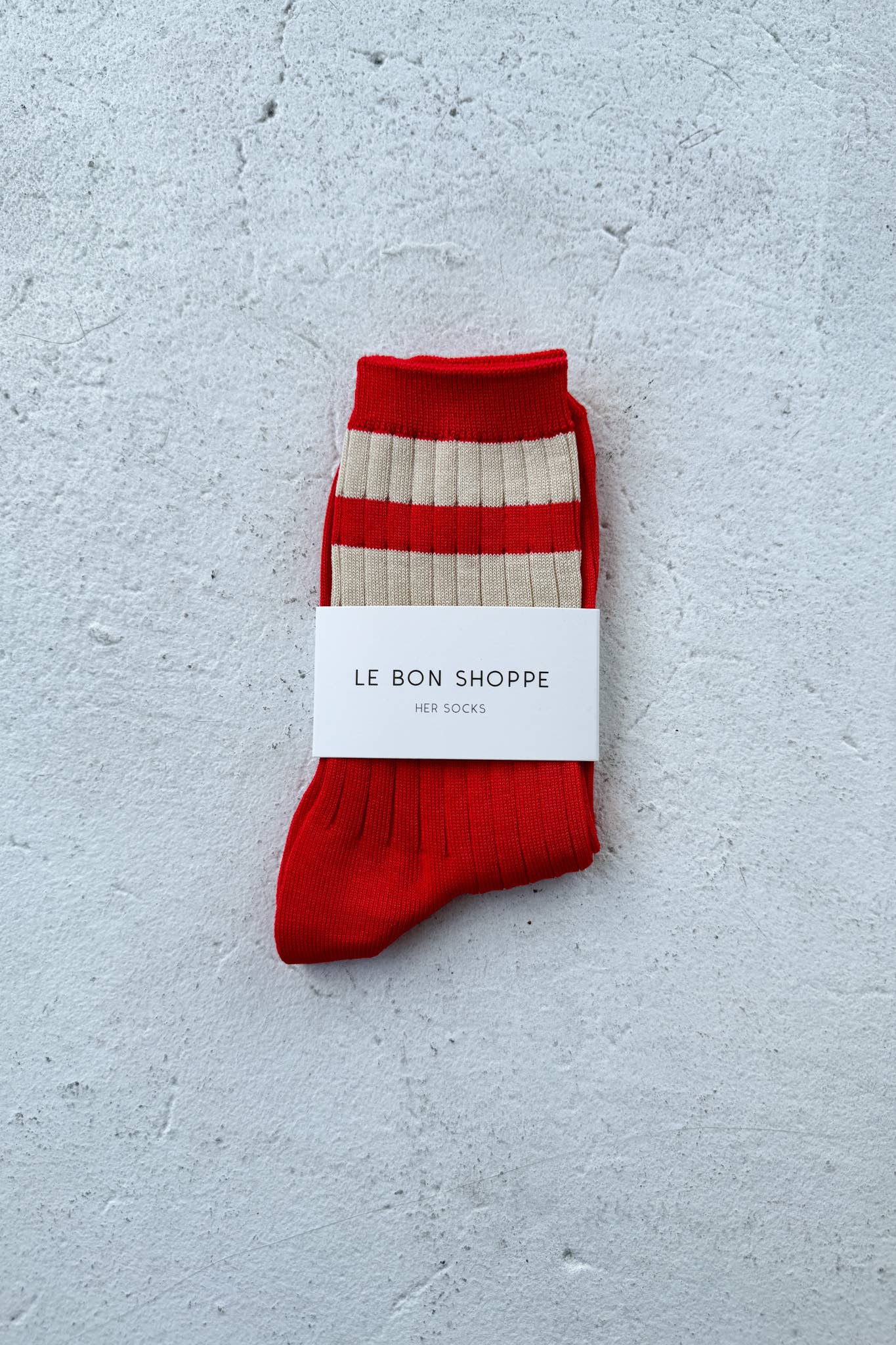 Her Socks - Varsity: Red