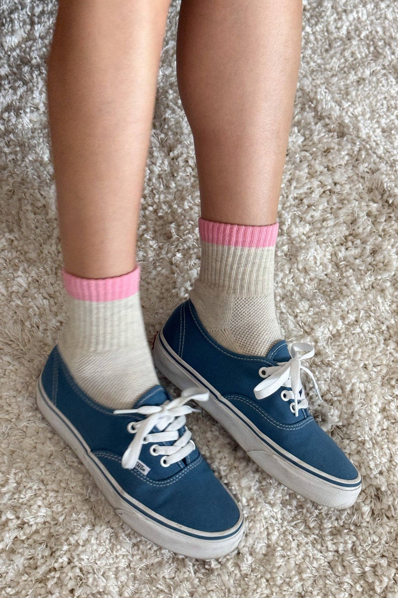Color Block Girlfriend Socks : Black Coffee