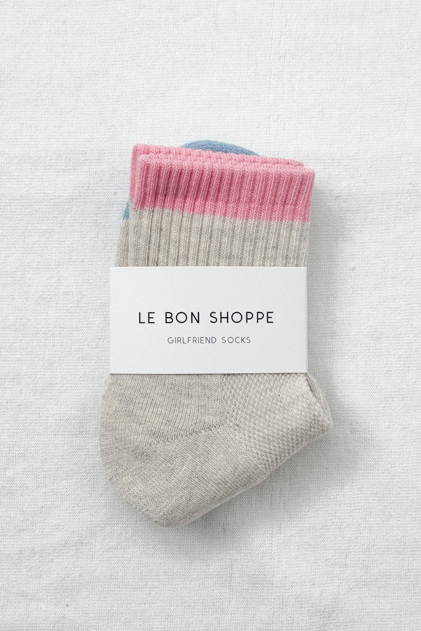 Color Block Girlfriend Socks : Black Coffee
