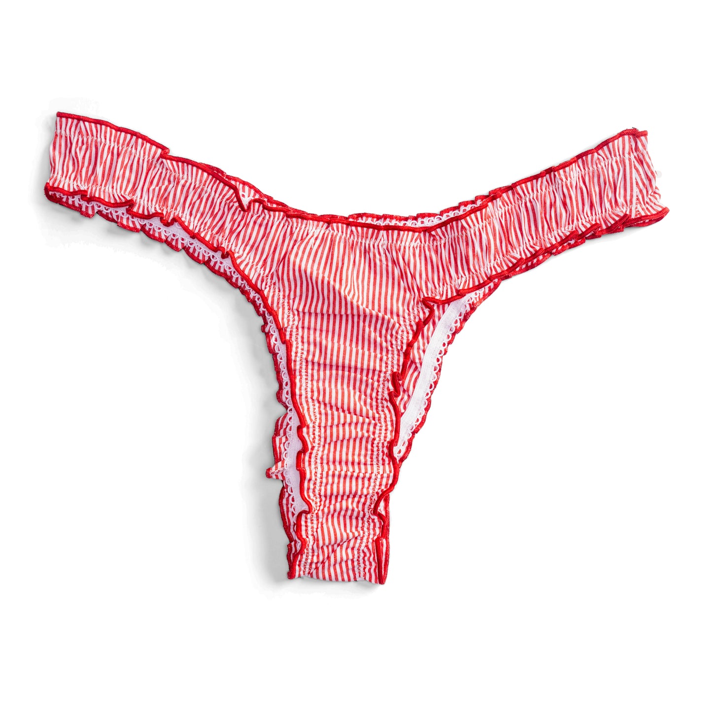 La Layna - Red Striped Cotton Tanga