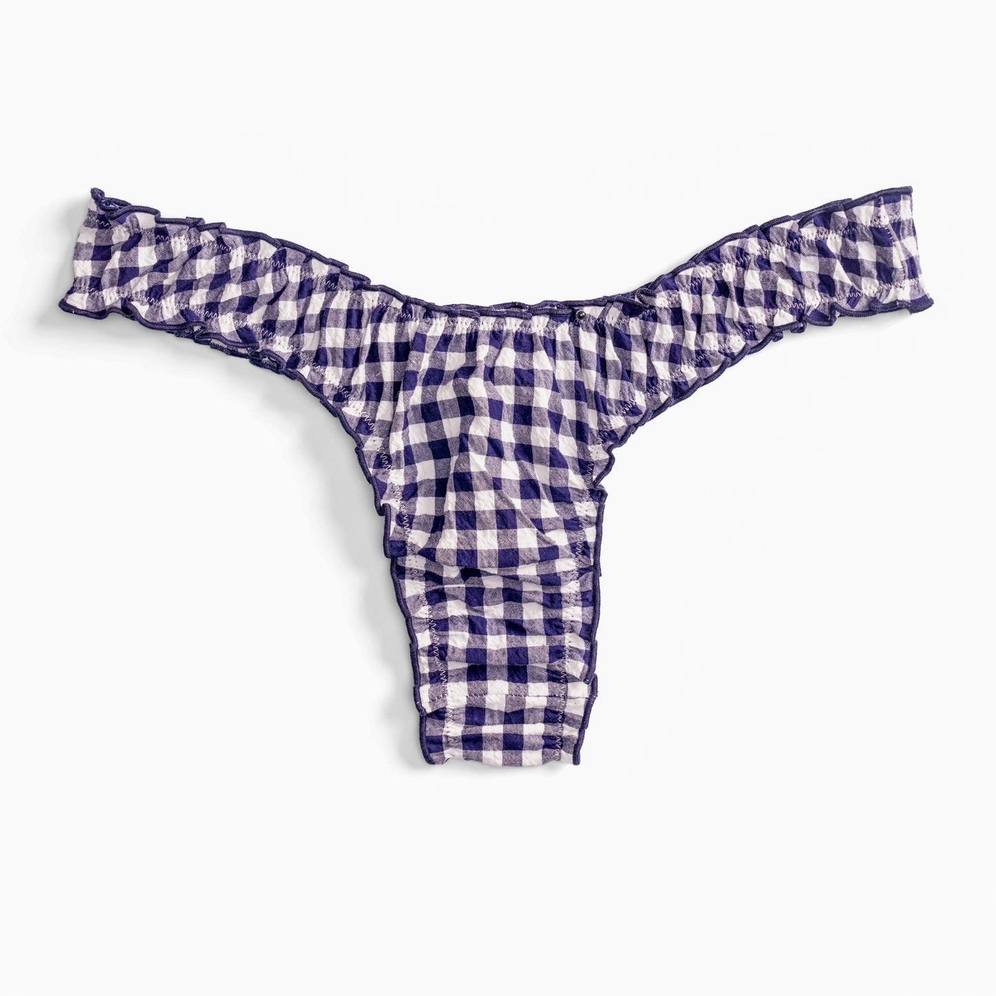 La Olivia - Seersucker Vichy Navy Cotton