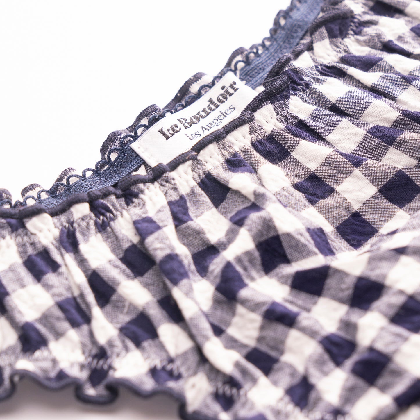 La Olivia - Seersucker Vichy Navy Cotton