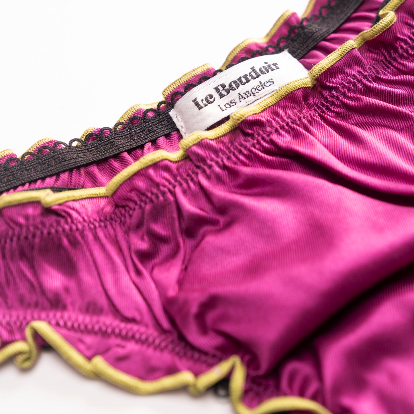 La Sophie - Purple & Pistachio Silk Tanga