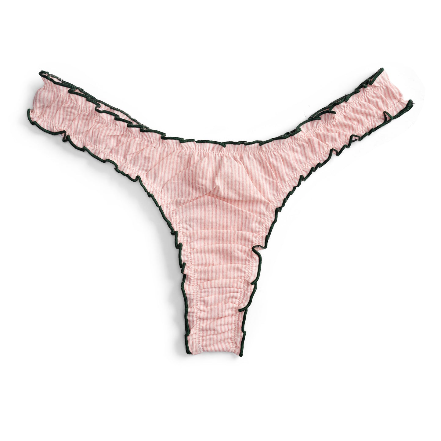 La Emily - Baby Pink Striped Tanga