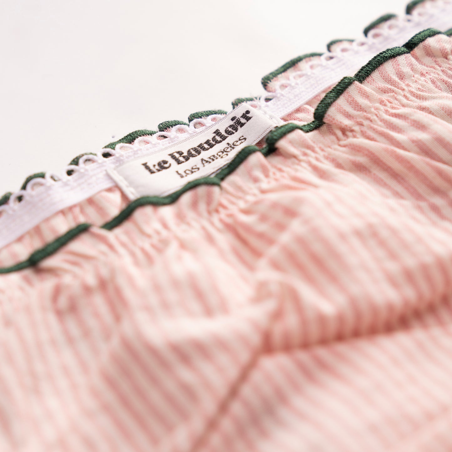 La Emily - Baby Pink Striped Tanga