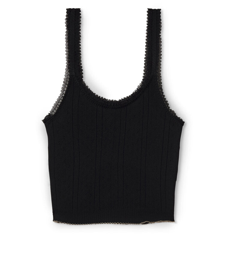 Frilly Classic Tank Black