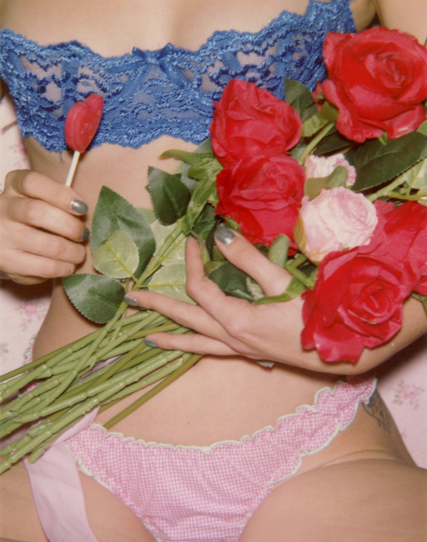 La Brigitte - Pink Gingham Cotton Tanga