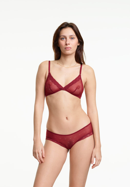 Alexandra Soft Bra Burgundy