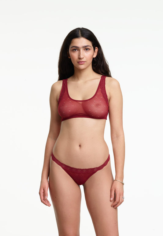 Alexandra thong Burgundy