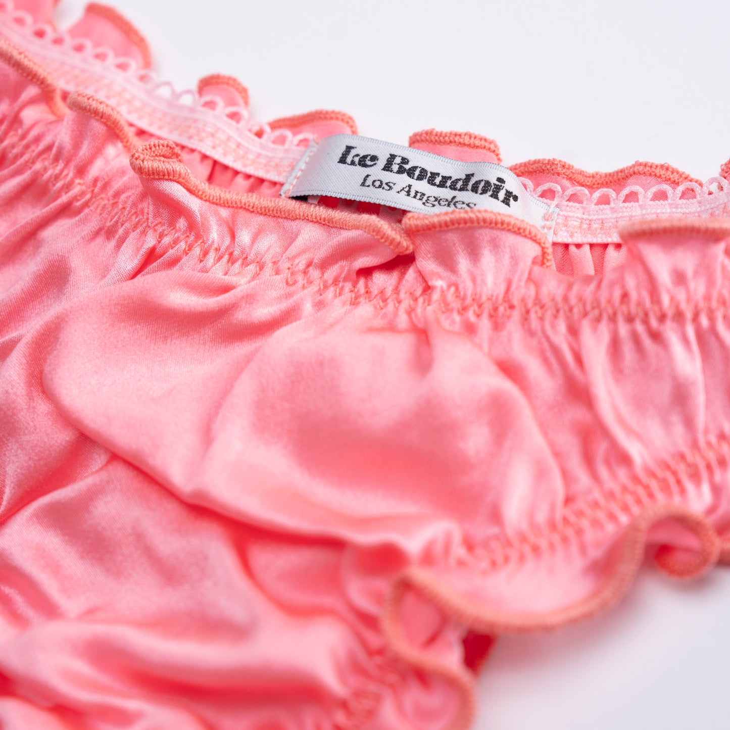 La Manon - Baby Pink Silk Tanga