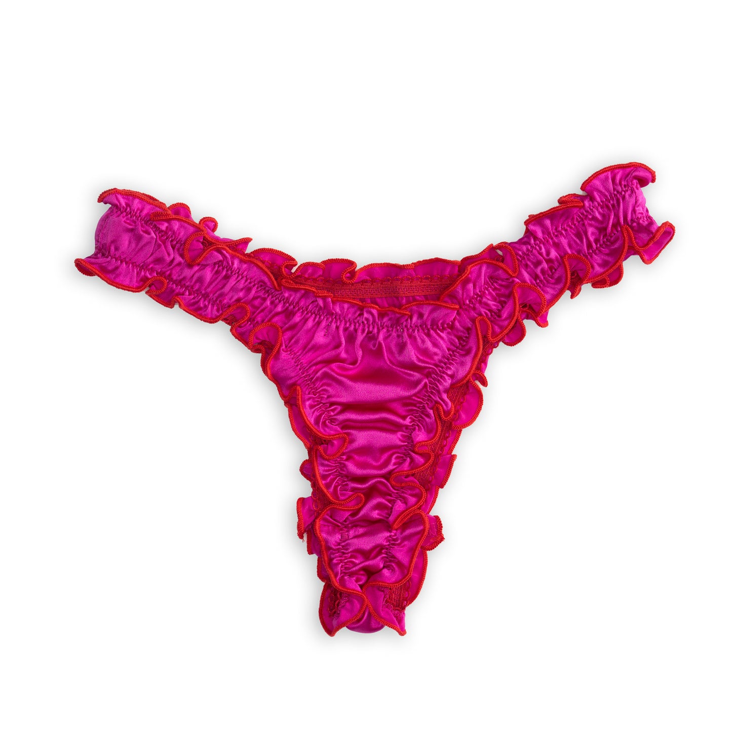 La Dolly - Fushia Silk Tanga