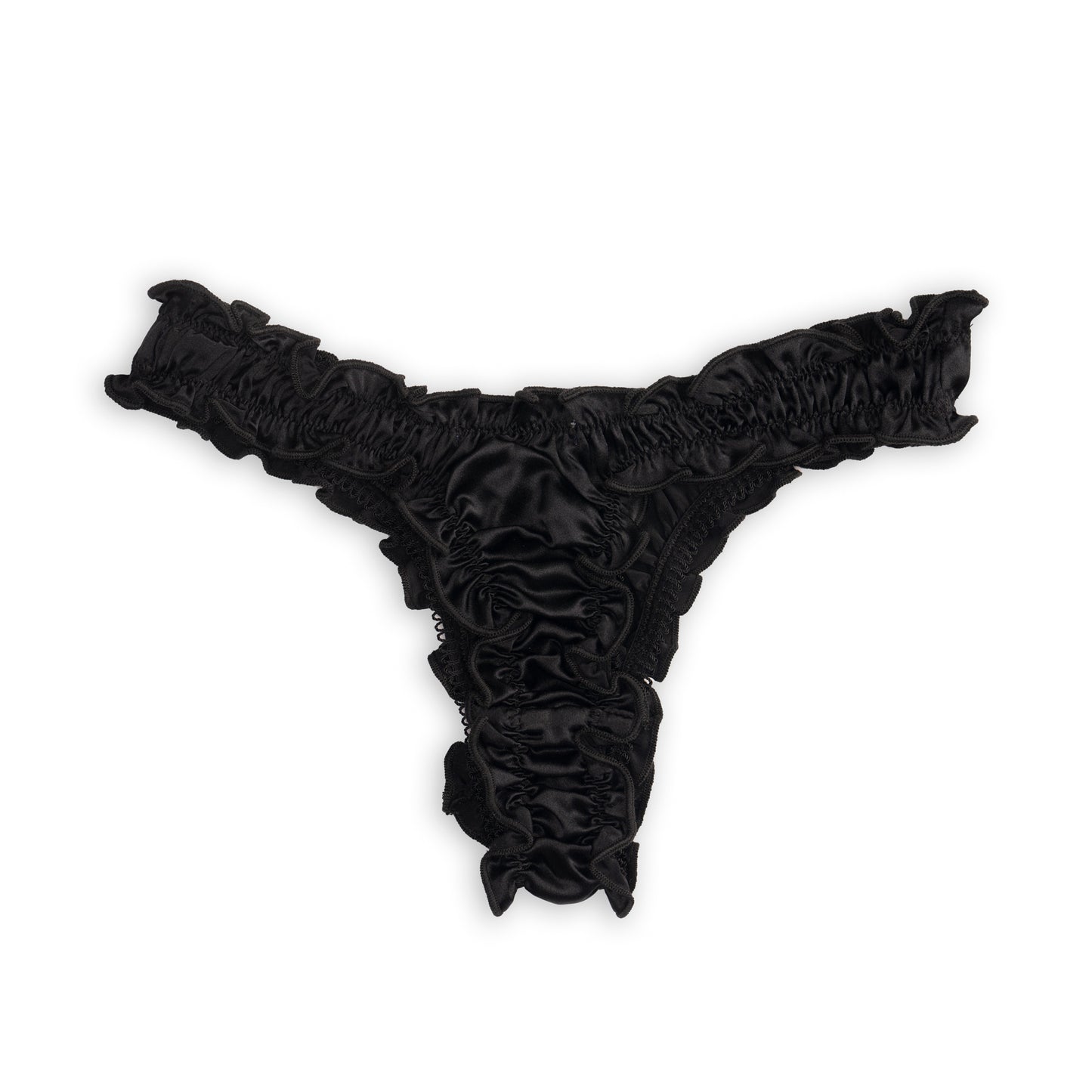 La Clémence - Black Silk Tanga