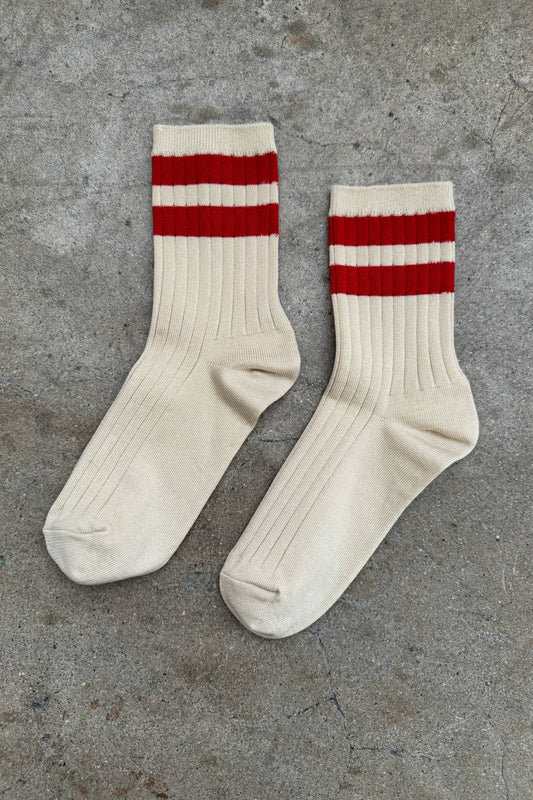 Her Socks - Varsity: Red