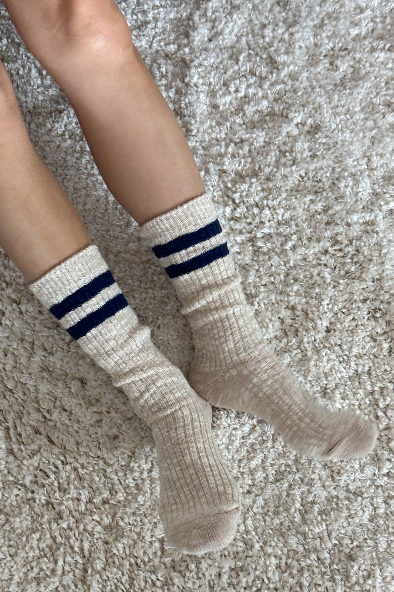 Cottage Varsity Socks: White Varsity