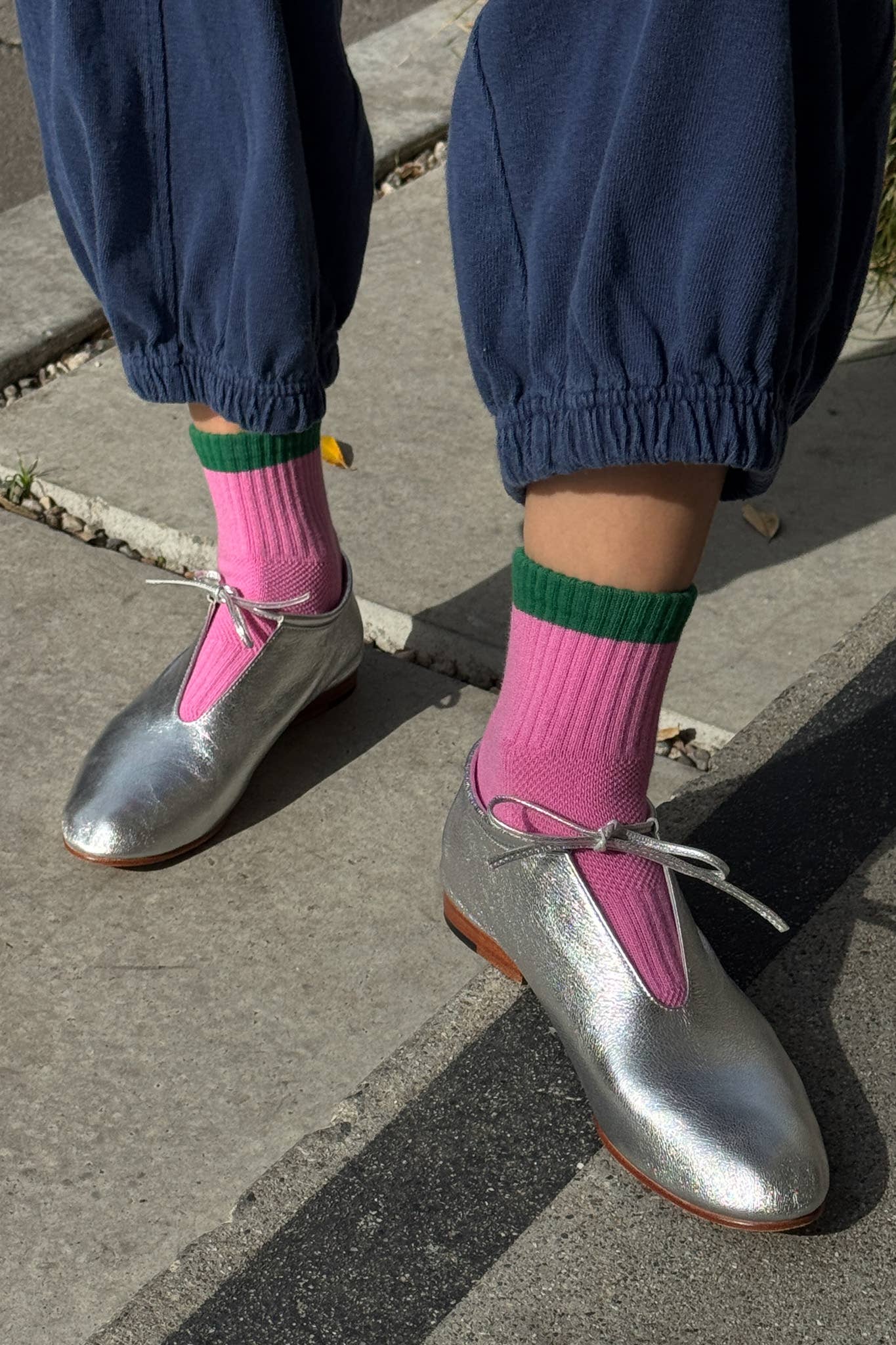 Color Block Girlfriend Socks : Black Coffee