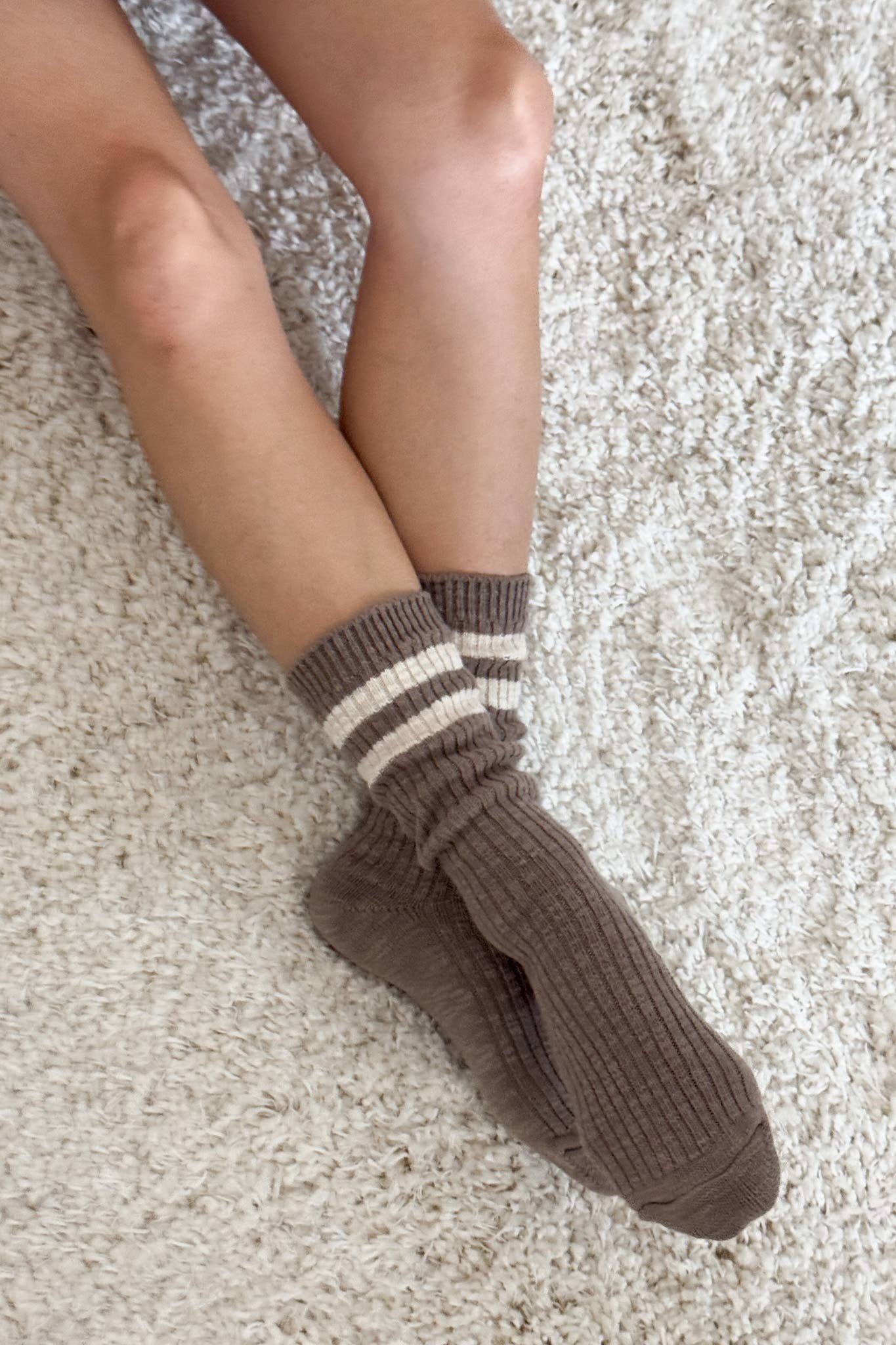 Cottage Varsity Socks: White Varsity