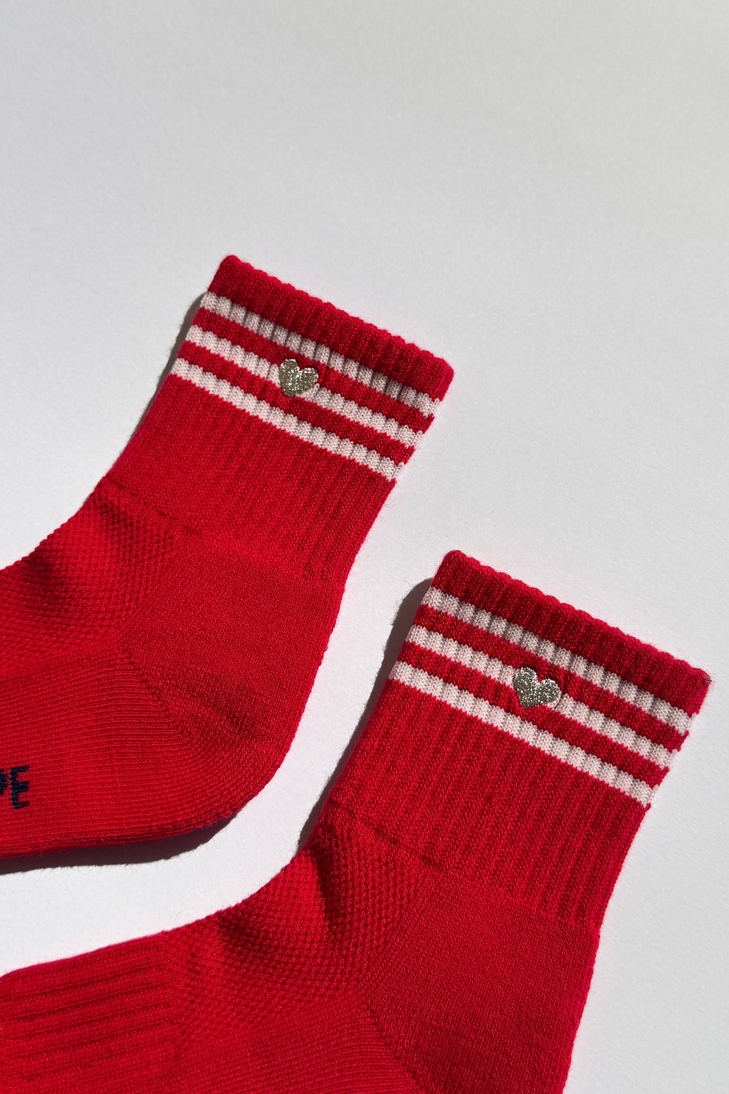 Embroidered Girlfriend socks: LECHE + HEART