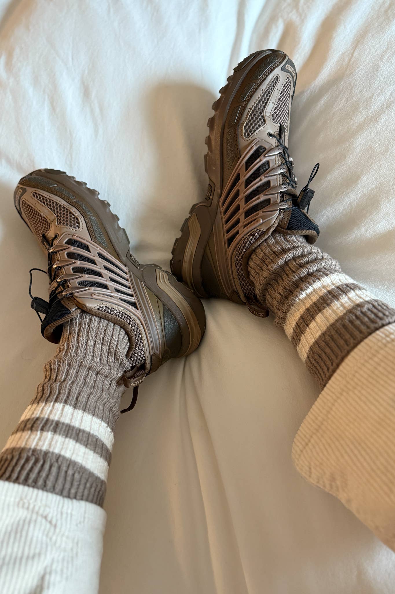 Cottage Varsity Socks: White Varsity