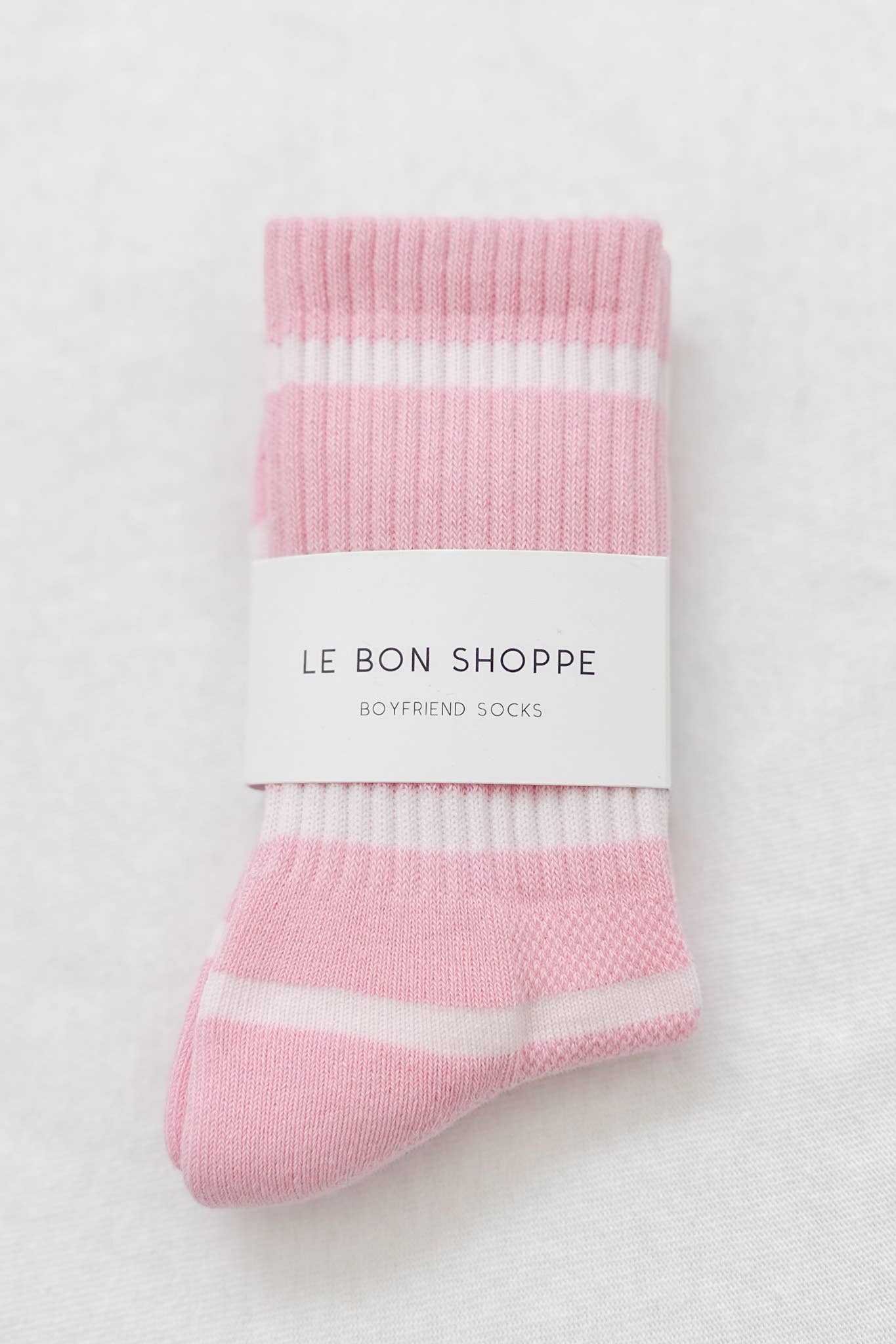 Striped Boyfriend Socks: Black Stripe