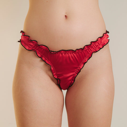 La Manuela - Red Silk Tanga