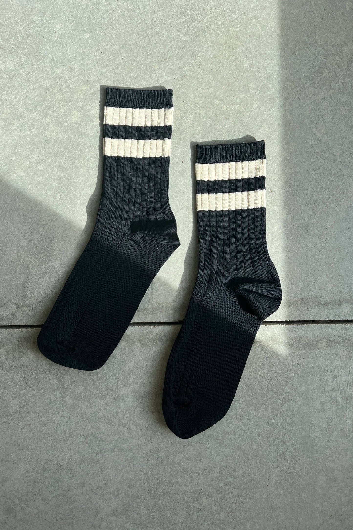 Her Socks - Varsity: Black