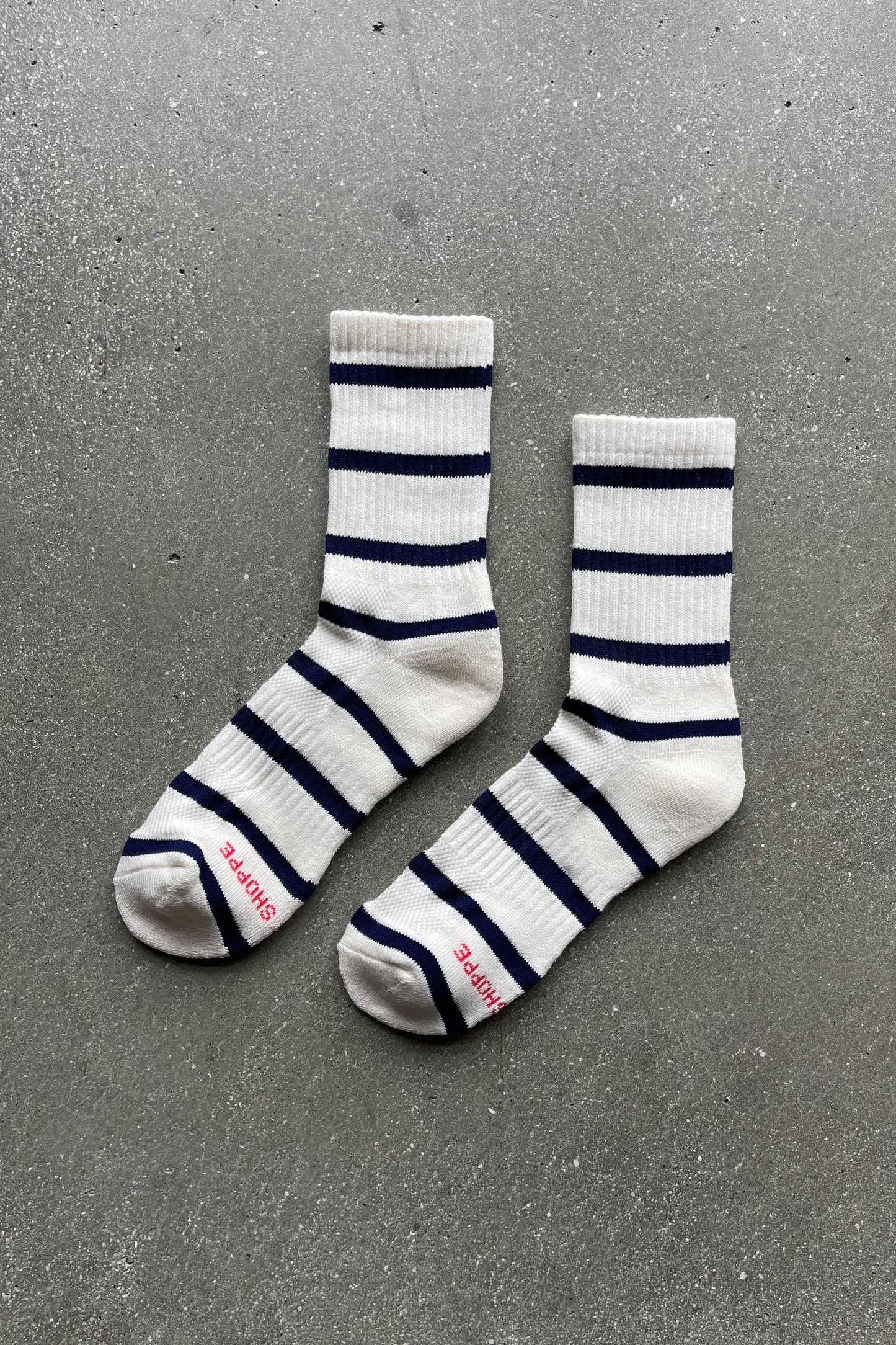 Striped Boyfriend Socks: Black Stripe