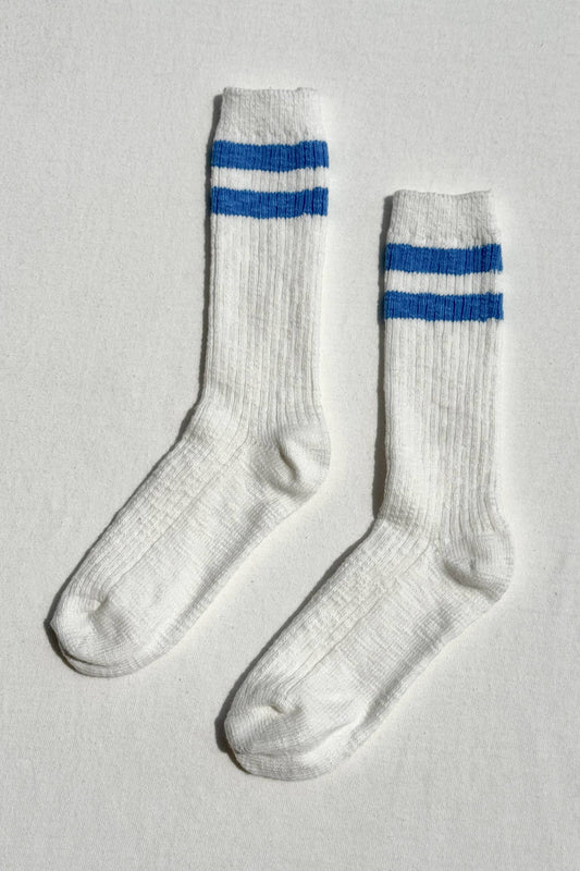 Cottage Varsity Socks: White Varsity