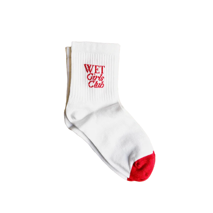 Wet Girls Club Red Socks
