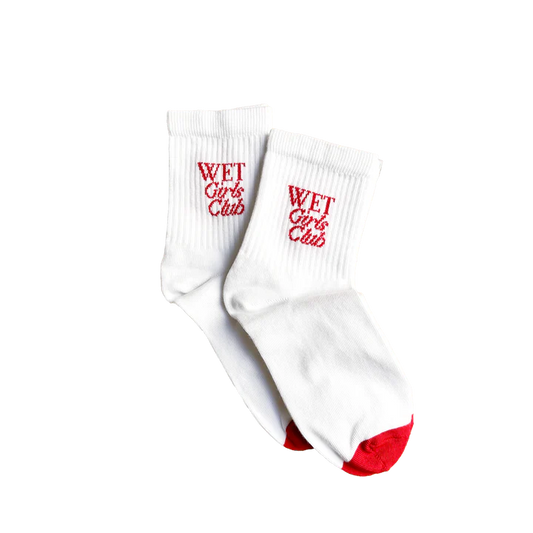 Wet Girls Club Red Socks
