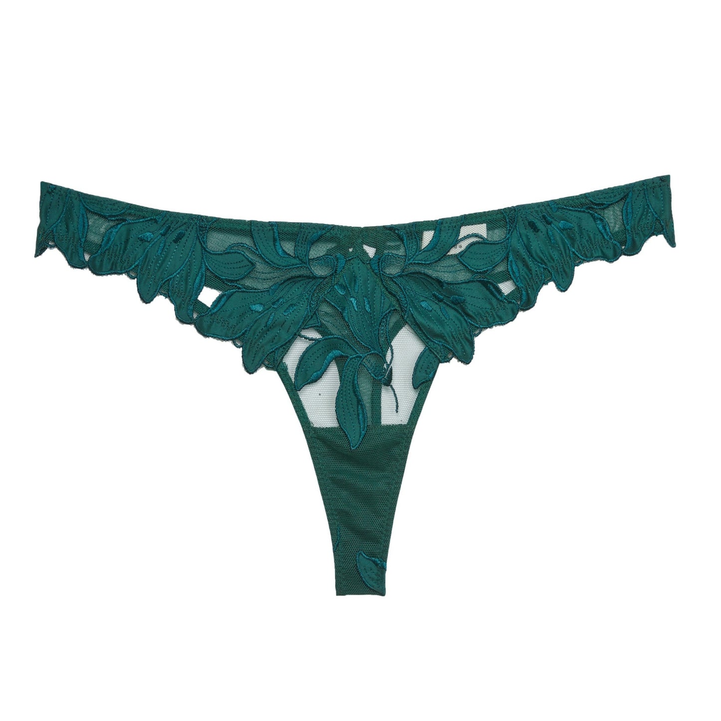 Lily Embroidery Hipster Thong
